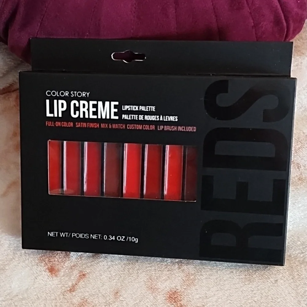 Color Story Lip Creme Palette ♥️ REDS 🍒
